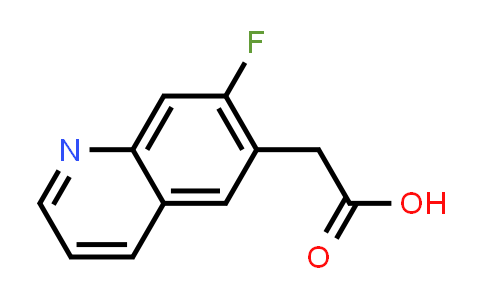 CAS No. 1022091-54-8, 2-(7-Fluoroquinolin-6-yl)acetic acid
