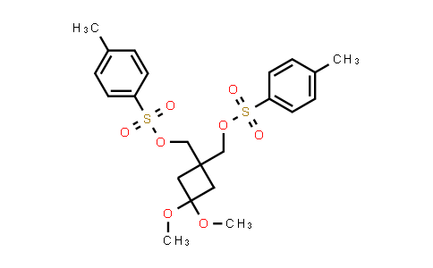 CAS No. 1023815-74-8, (3,3-Dimethoxy-1-{[(4-methylbenzenesulfonyl)oxy]methyl}cyclobutyl)methyl 4-methylbenzene-1-sulfonate
