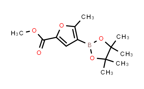 CAS No. 1025718-99-3, Methyl 5-methyl-4-(4,4,5,5-tetramethyl-1,3,2-dioxaborolan-2-yl)furan-2-carboxylate