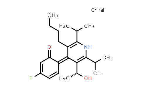 1026916-66-4 | 2,4-Cyclohexadien-1-one, 6-[3-butyl-5-[(1R)-1-hydroxyethyl]-2,6-bis(1-methylethyl)-4(1H)-pyridinylidene]-3-fluoro-, (6E)-
