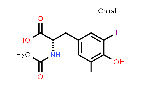 CAS No. 1027-28-7, (S)-2-Acetamido-3-(4-hydroxy-3,5-diiodophenyl)propanoic acid