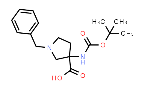 1027511-74-5 | 1-Benzyl-3-((tert-butoxycarbonyl)amino)pyrrolidine-3-carboxylic acid