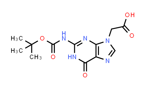 1028077-12-4 | 2-(2-((tert-Butoxycarbonyl)amino)-6-oxo-1H-purin-9(6H)-yl)acetic acid