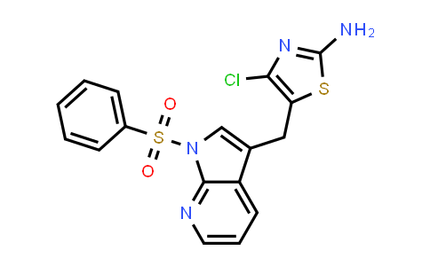 CAS No. 1029052-70-7, 2-Thiazolamine, 4-chloro-5-[[1-(phenylsulfonyl)-1H-pyrrolo[2,3-b]pyridin-3-yl]methyl]-