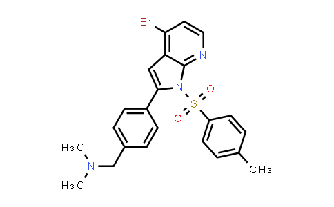 1030610-61-7 | Benzenemethanamine, 4-[4-bromo-1-[(4-methylphenyl)sulfonyl]-1H-pyrrolo[2,3-b]pyridin-2-yl]-N,N-dimethyl-