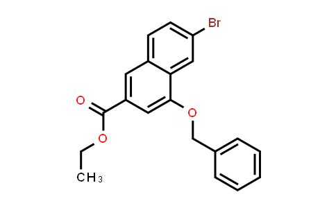 1032744-69-6 | 2-Naphthalenecarboxylic acid, 6-bromo-4-(phenylmethoxy)-, ethyl ester