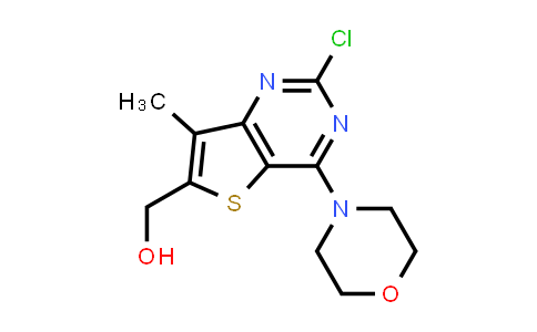 CAS No. 1032758-44-3, (2-Chloro-7-methyl-4-morpholinothieno[3,2-d]pyrimidin-6-yl)methanol