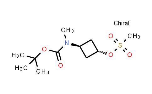 1033718-21-6 | Methanesulfonic acid trans-3-[(tert-butoxycarbonyl)(methyl)amino]cyclobutyl ester