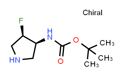 CAS No. 1033718-89-6, tert-Butyl ((3S,4R)-4-fluoropyrrolidin-3-yl)carbamate