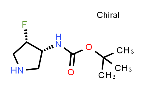 CAS No. 1033718-91-0, tert-Butyl ((3R,4S)-4-fluoropyrrolidin-3-yl)carbamate
