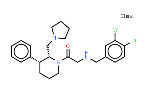 MC503413 | 1034708-07-0 | Ethanone, 2-[(3,4-dichlorophenyl)methylamino]-1-[(2R,3R)-3-phenyl-2-(1-pyrrolidinylmethyl)-1-piperidinyl]-, rel-