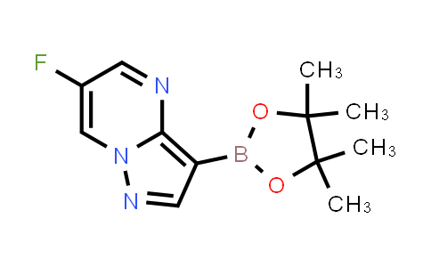 CAS No. 1036762-17-0, 6-Fluoro-3-(4,4,5,5-tetramethyl-1,3,2-dioxaborolan-2-yl)pyrazolo[1,5-a]pyrimidine