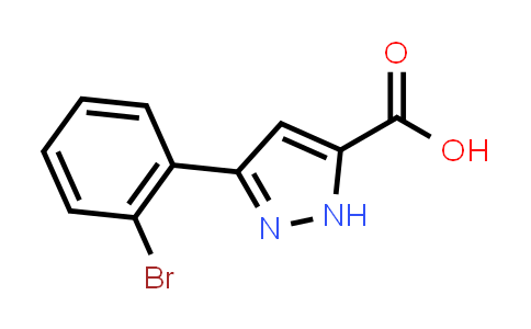 CAS No. 1038915-04-6, 3-(2-Bromophenyl)-1H-pyrazole-5-carboxylic acid