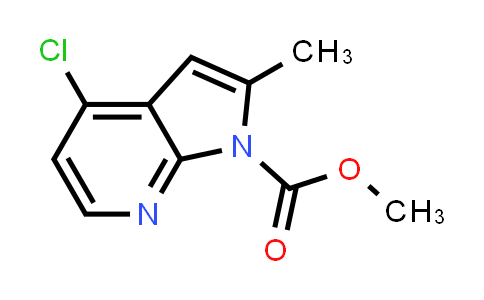 1039122-55-8 | 1H-Pyrrolo[2,3-b]pyridine-1-carboxylic acid, 4-chloro-2-methyl-, methyl ester