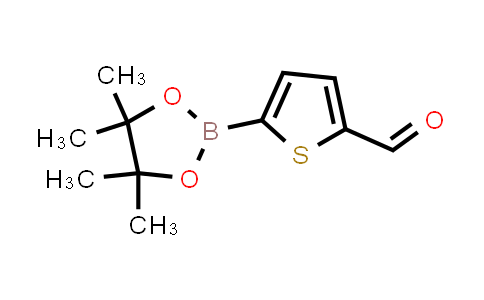 CAS No. 1040281-83-1, 5-(4,4,5,5-Tetramethyl-1,3,2-dioxaborolan-2-yl)thiophene-2-carbaldehyde