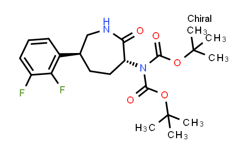 1042057-12-4 | di-tert-Butyl [(3R,6S)-6-(2,3-difluorophenyl)-2-oxoazepan-3-yl]imidodicarbonate
