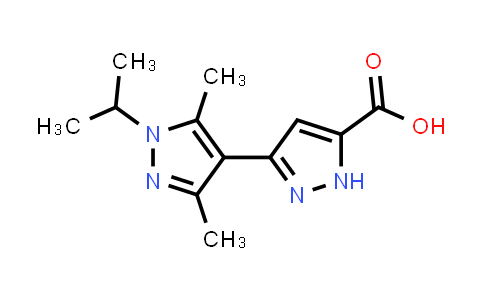 CAS No. 1044275-20-8, 1'-Isopropyl-3',5'-dimethyl-1H,1'H-3,4'-bipyrazole-5-carboxylic acid