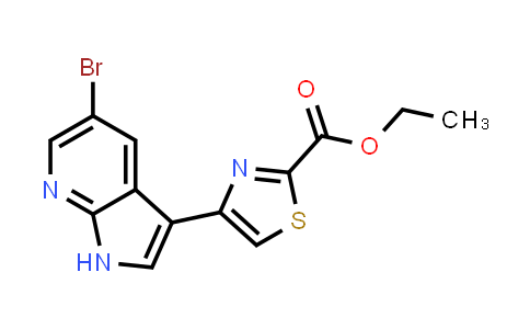 1046793-71-8 | 2-Thiazolecarboxylic acid, 4-(5-bromo-1H-pyrrolo[2,3-b]pyridin-3-yl)-, ethyl ester