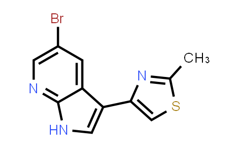 CAS No. 1046793-78-5, 4-(5-Bromo-1H-pyrrolo[2,3-b]pyridin-3-yl)-2-methylthiazole