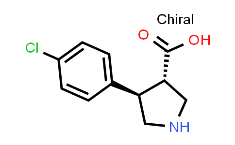 1047651-82-0 | (3S,4R)-4-(4-Chlorophenyl)-3-pyrrolidinecarboxylic acid