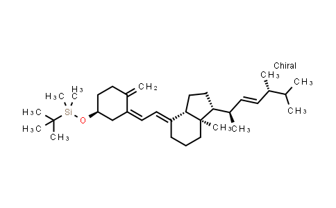 CAS No. 104846-62-0, (1R,3aS,4E,7aR)-4-[(2Z)-2-[(5S)-5-[[(1,1-Dimethylethyl)dimethylsilyl]oxy]-2-methylenecyclohexylidene]ethylidene]octahydro-7a-methyl-1-[(1R,2E,4R)-1,4,5-trimethyl-2-hexen-1-yl]-1H-indene