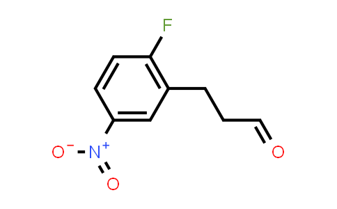 CAS No. 1048971-03-4, Benzenepropanal, 2-fluoro-5-nitro-