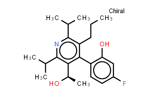 CAS No. 1049703-56-1, 3-Pyridinemethanol, 4-(4-fluoro-2-hydroxyphenyl)-a-methyl-2,6-bis(1-methylethyl)-5-propyl-, (aR)-