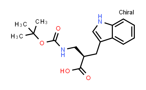 CAS No. 1050443-69-0, (2R)-3-{[(tert-Butoxy)carbonyl]amino}-2-(1H-indol-3-ylmethyl)propanoic acid