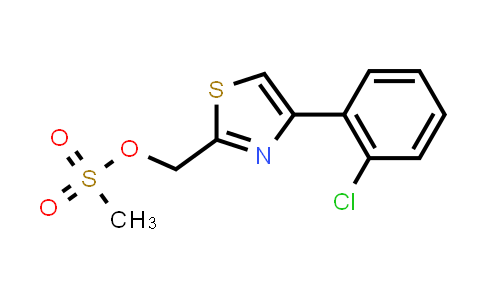 CAS No. 1050507-05-5, (4-(2-chlorophenyl)thiazol-2-yl)methyl (methanesulfonate)