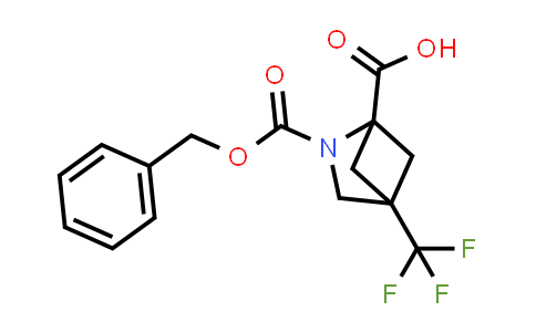 1050886-63-9 | 2-((Benzyloxy)carbonyl)-4-(trifluoromethyl)-2-azabicyclo[2.1.1]hexane-1-carboxylic acid