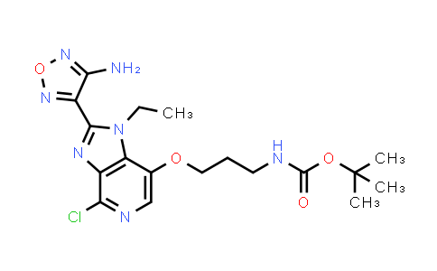 1052112-24-9 | tert-Butyl 3-(2-(4-amino-1,2,5-oxadiazol-3-yl)-4-chloro-1-ethyl-1H-imidazo[4,5-c]pyridin-7-yloxy)propylcarbamate