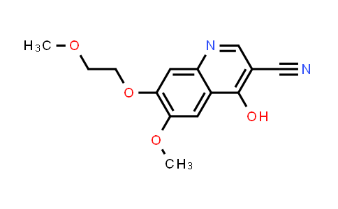 CAS No. 1055968-80-3, 3-Quinolinecarbonitrile, 4-hydroxy-6-methoxy-7-(2-methoxyethoxy)-