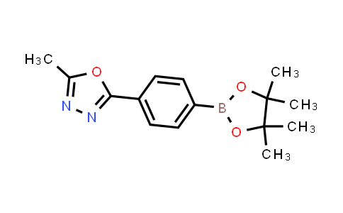 CAS No. 1056456-24-6, 2-Methyl-5-[4-(tetramethyl-1,3,2-dioxaborolan-2-yl)phenyl]-1,3,4-oxadiazole