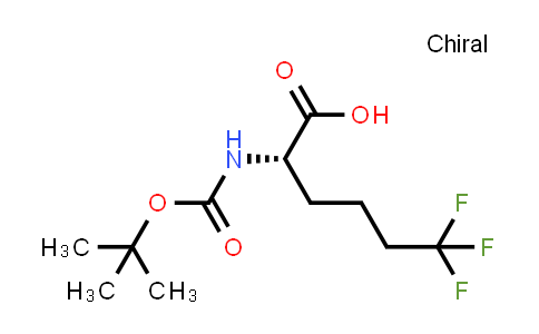 CAS No. 1056467-60-7, (S)-2-((tert-Butoxycarbonyl)amino)-6,6,6-trifluorohexanoic acid