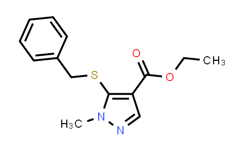 CAS No. 105958-89-2, Ethyl 5-(benzylthio)-1-methyl-1H-pyrazole-4-carboxylate