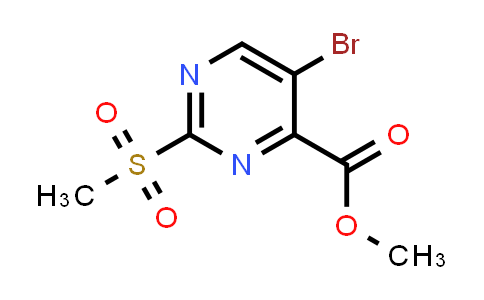 CAS No. 1060795-14-3, Methyl 5-bromo-2-(methylsulfonyl)pyrimidine-4-carboxylate