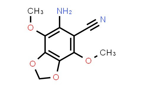CAS No. 1060795-76-7, 1,3-Benzodioxole-5-carbonitrile, 6-amino-4,7-dimethoxy-