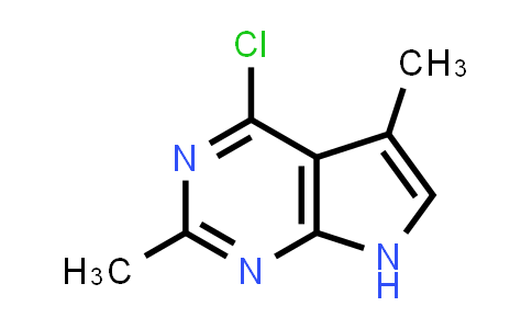 CAS No. 1060815-87-3, 4-Chloro-2,5-dimethyl-7H-pyrrolo[2,3-d]pyrimidine