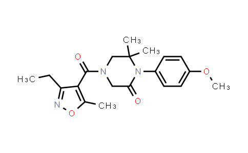 CAS No. 1060929-26-1, 4-(3-ethyl-5-methylisoxazole-4-carbonyl)-1-(4-methoxyphenyl)-6,6-dimethylpiperazin-2-one