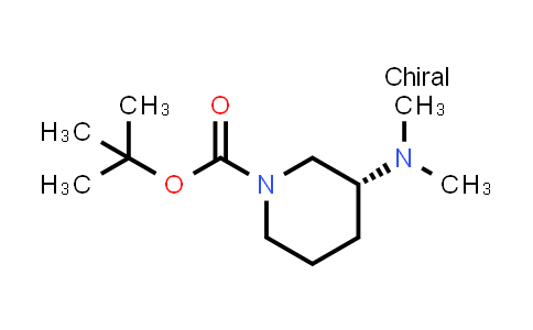 CAS No. 1061682-78-7, (R)-N-Boc-3-dimethylaminopiperidine