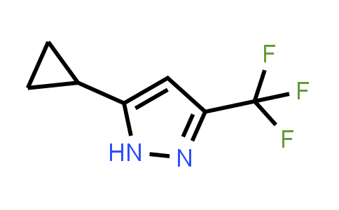 CAS No. 1062295-85-5, 5-Cyclopropyl-3-(trifluoromethyl)-1H-pyrazole