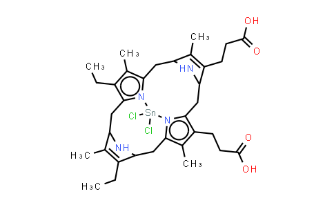 CAS No. 106344-20-1, Tin(IV) mesoporphyrin IX (dichloride)