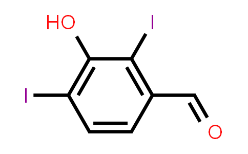CAS No. 1065546-09-9, 3-Hydroxy-2,4-diiodobenzaldehyde