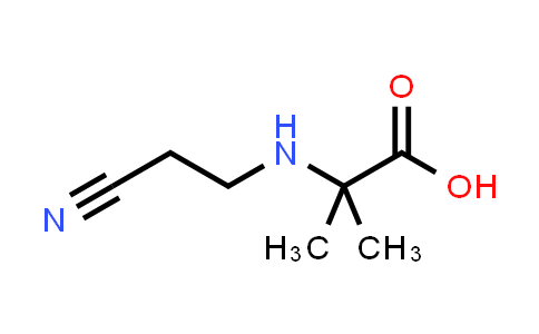 CAS No. 106556-63-2, 2-((2-Cyanoethyl)amino)-2-methylpropanoic acid