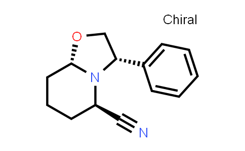 CAS No. 106565-71-3, (3S,5R,8aS)-3-Phenylhexahydro-2H-oxazolo[3,2-a]pyridine-5-carbonitrile