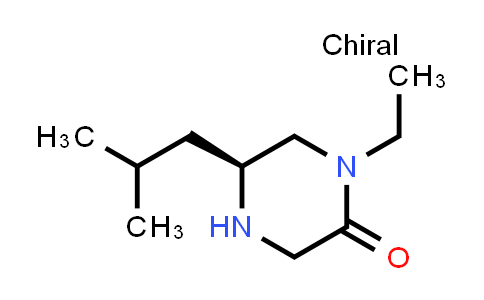 CAS No. 106576-32-3, (S)-1-ethyl-5-isobutylpiperazin-2-one