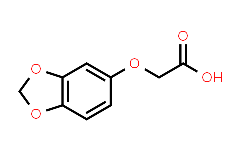 CAS No. 106690-33-9, 2-(Benzo[d][1,3]dioxol-5-yloxy)acetic acid