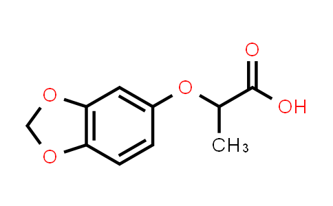 CAS No. 106690-34-0, 2-(Benzo[d][1,3]dioxol-5-yloxy)propanoic acid