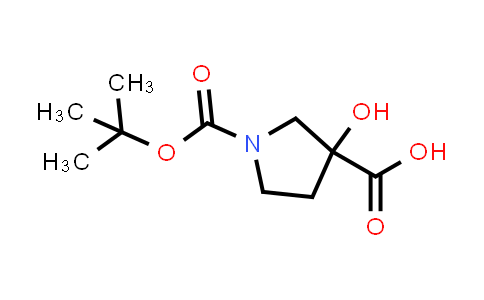 CAS No. 1067239-08-0, 1-[(tert-butoxy)carbonyl]-3-hydroxypyrrolidine-3-carboxylic acid