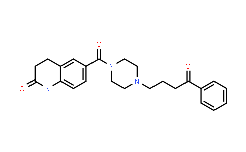 CAS No. 106752-32-3, Piperazine, 1-(4-oxo-4-phenylbutyl)-4-[(1,2,3,4-tetrahydro-2-oxo-6-quinolinyl)carbonyl]-